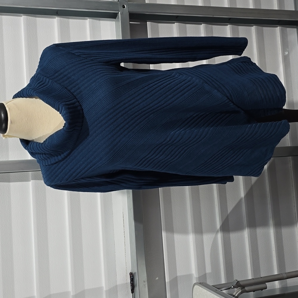 Lee Women’s Blue Cowl Neck Tunic Size Large